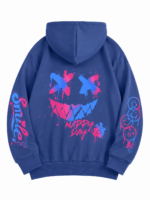 Bluza3D z kapturem UNISEX oversize UŚMIECH roz.S-3XL - obrazek 2