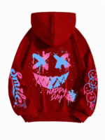 Bluza3D z kapturem UNISEX oversize UŚMIECH roz.S-3XL - obrazek 2