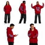 Bluza3D z kapturem UNISEX oversize UŚMIECH roz.S-3XL - obrazek 4