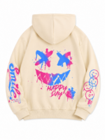 Bluza3D z kapturem UNISEX oversize UŚMIECH roz.S-3XL - obrazek 2