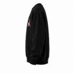 Męska Bluza3D Oversize Czarna z Nadrukiem Kosmicznym Streetwear Astro - obrazek 3
